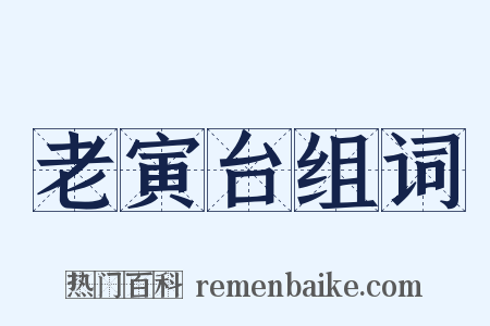 老寅台组词是什么意思的图片